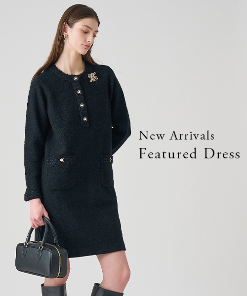 【New Arrivals】 一枚で着映えする新作のワンピースをセレクト。