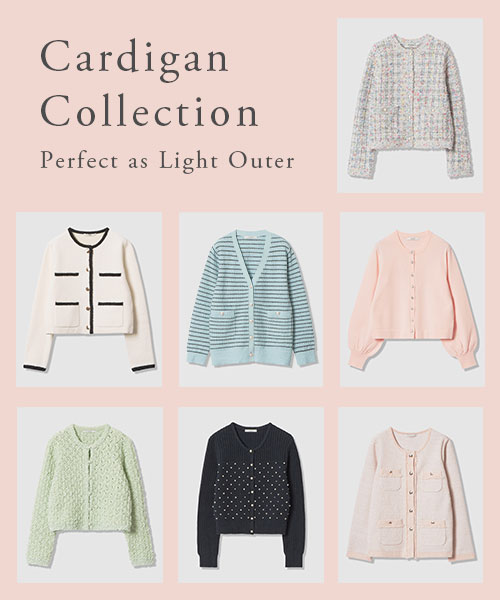 【PICK UP 】柔らかな春色が映える新作カーディガン