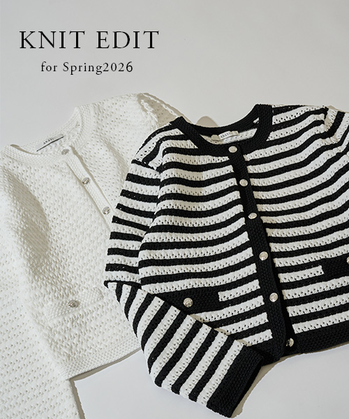 【KNIT】今の季節に活躍するニットをラインナップ
