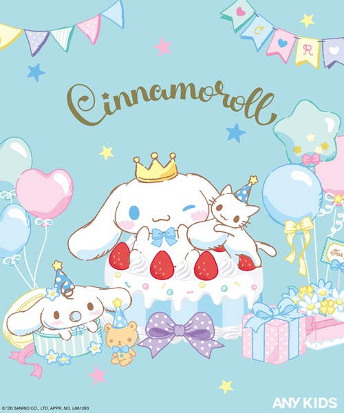 シナモロール×ANY KIDSの新アイテムが登場！