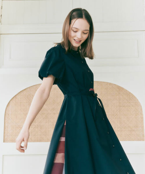 【PICK UP】BALLOON SLEEVE SHIRT DRESS