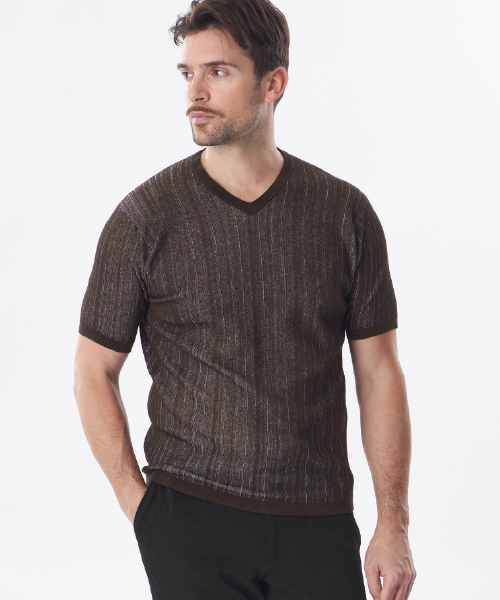 -春のおすすめアイテム- 今シーズンの差し色カラーはEPOCA UOMOでは珍しいブラウンカラー。