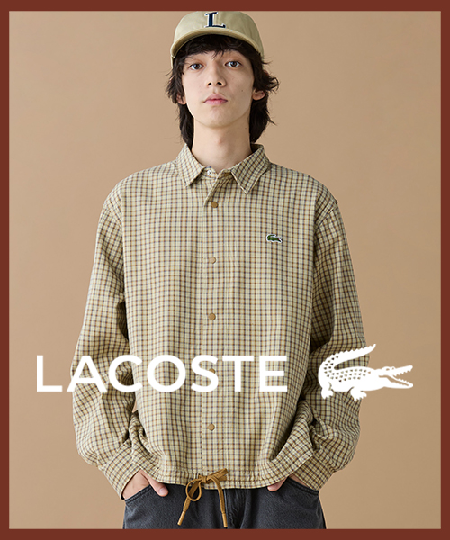 ラコステ スライドオープンレザーカードケース NH1464KP - ラコステ