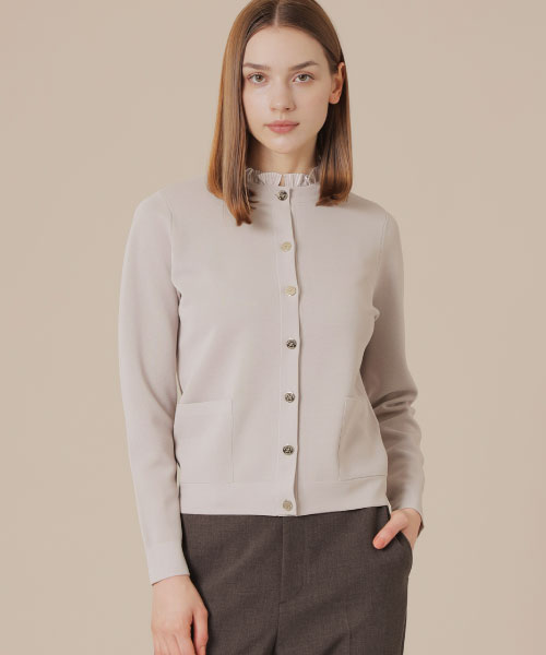 セール】 コットンナイロンストレッチフリルブラウス （シャツ