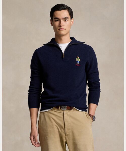 POLO RALPH LAUREN Polo ベア ウール クォータージップ セーター