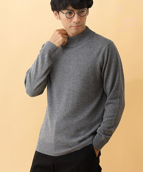 TAKASHIMAYA CASHMERE（レディース、メンズ) カシミヤ ハイネックセーター【S/M/L】