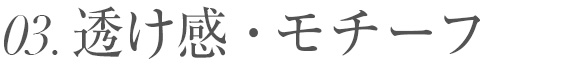 透け感・モチーフ