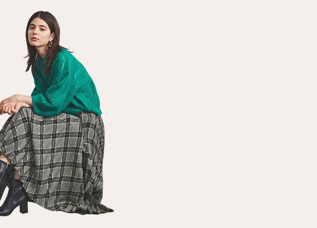 デイリーボトムスを「チェック柄」にシフト！