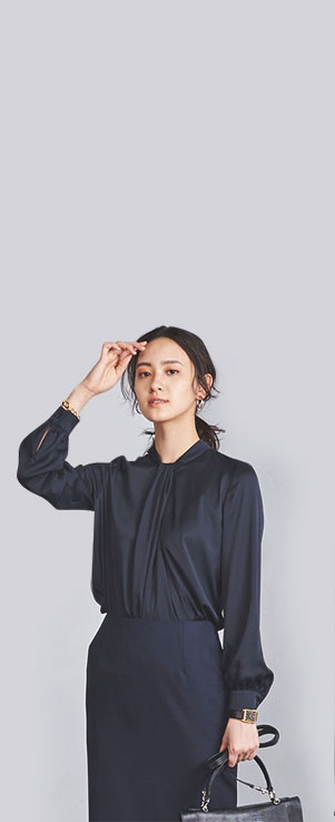 大人の嗜み「とろみブラウス」秋ver	