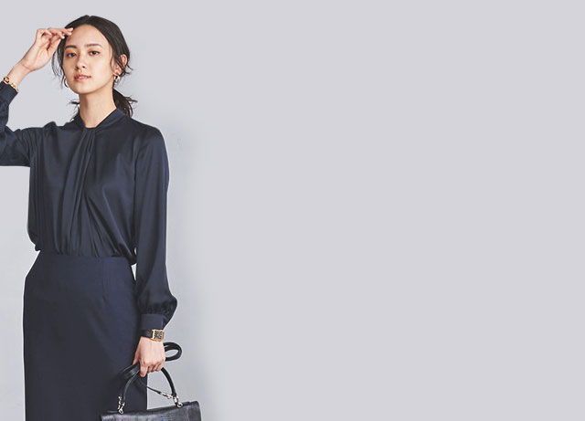 大人の嗜み「とろみブラウス」秋ver