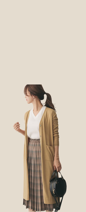 LONG CARDIGAN 抜群の着回し力。「ロングカーディガン」