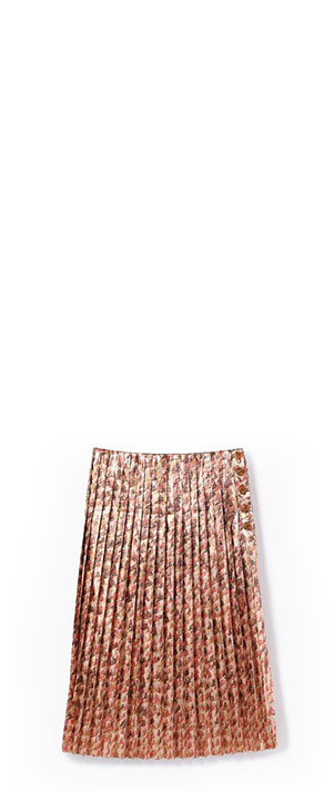 BACCA byTOMORROWLANDメタルラメプリント プリーツスカート