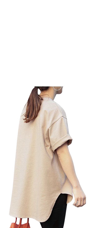 程よくゆるいサイズ感のビッグTシャツ