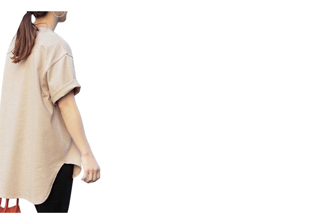 程よくゆるいサイズ感のビッグTシャツ