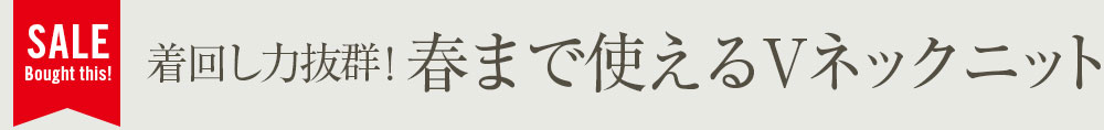 着回し力抜群！春まで使えるVネックニット