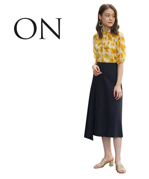 #フラワー柄のONコーデ