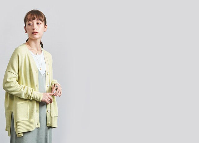 「ビッグカーディガン」好感度も今っぽさも叶う