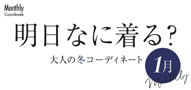 大人の冬コーディネート1月