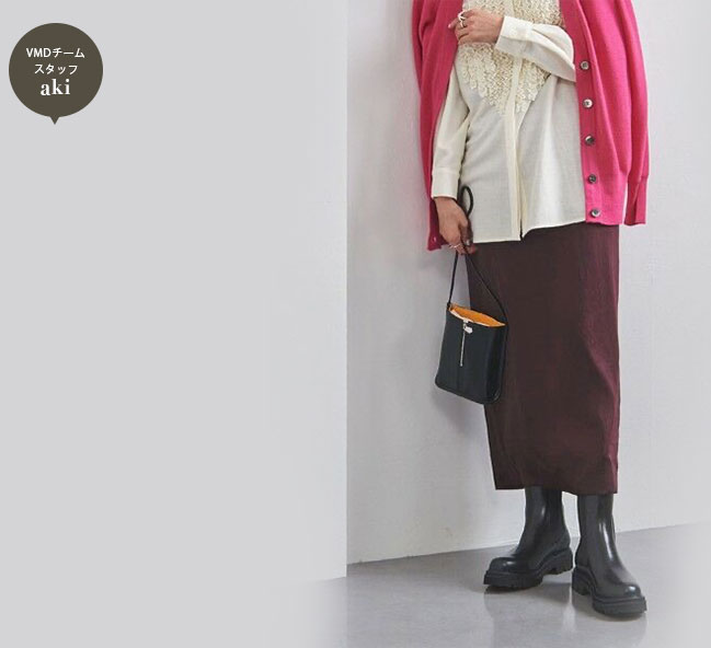 UNITED ARROWS サテン タイトスカート