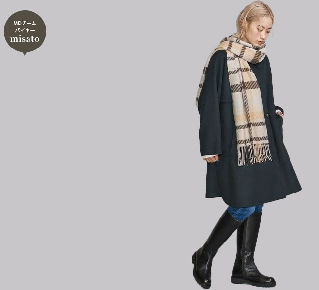 BEAUTY&YOUTH UNITED ARROWS カシミヤチェックストール