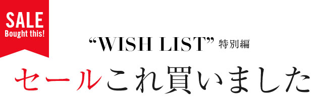 2021-22冬セールこれ買いました〜WISH LIST特別編〜