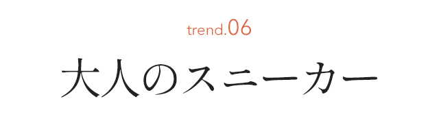 大人のスニーカー