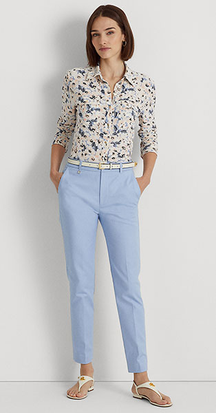 LAUREN RALPH LAURENのストレッチパンツ