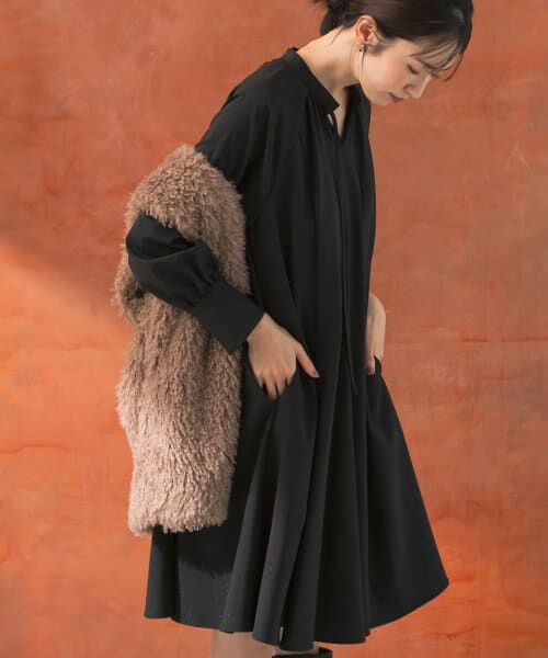 URBAN RESEARCH ROSSO ボリュームフレアミニワンピース