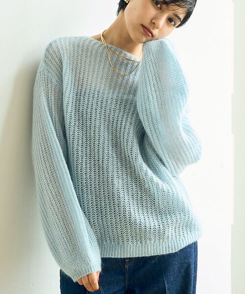 Rouge vif la cle ラメモヘアシアーパフプルオーバ