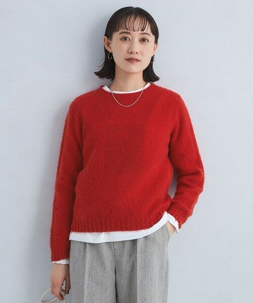 green label relaxing 【別注】＜Harley of Scotland＞プルオーバー ニット