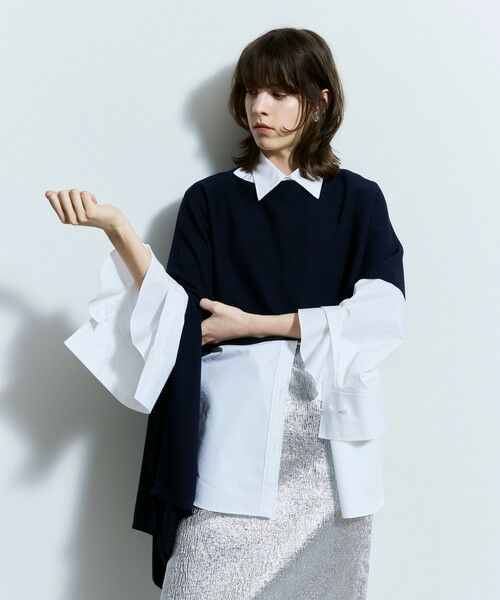 allureville ハイツイストウールアシメケープ