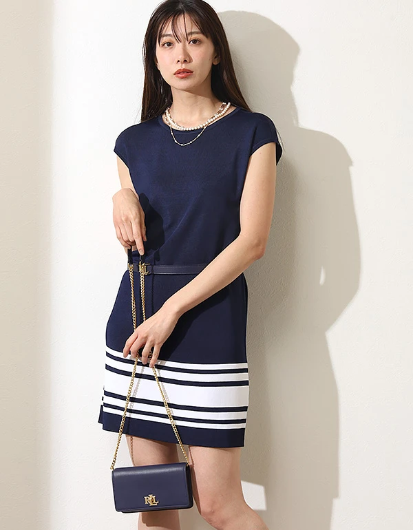 リラックスド フィット ストライプド コットン シャツ