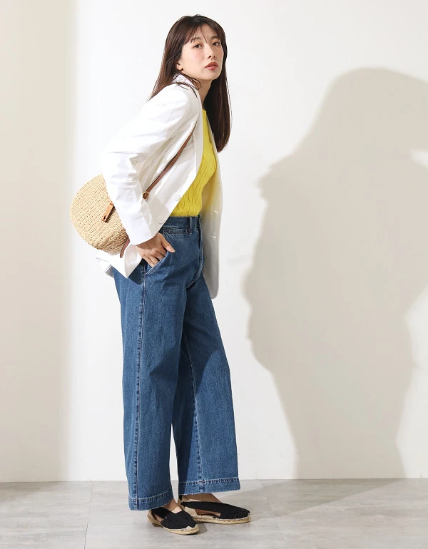 リラックスド フィット ストライプド コットン シャツ