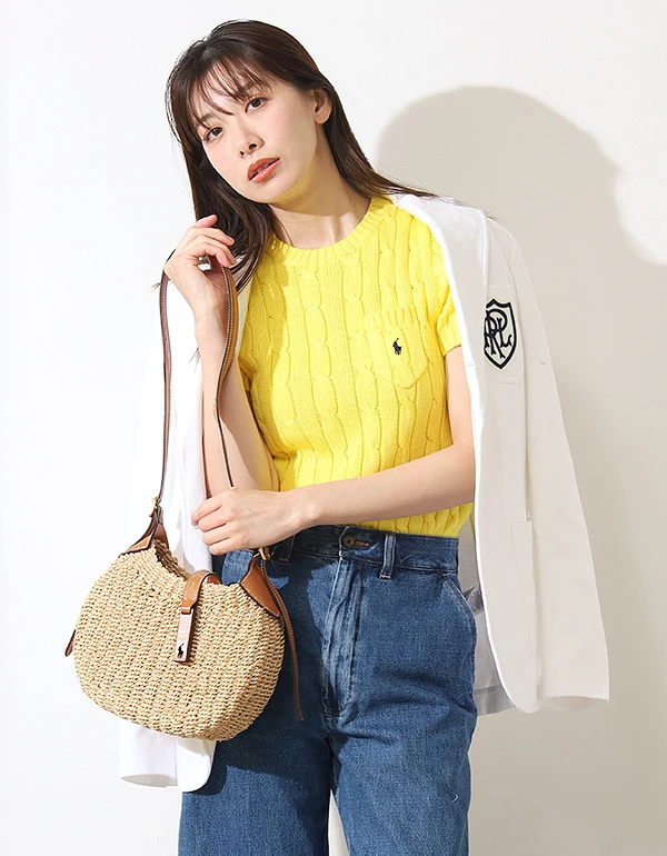 リラックスド フィット ストライプド コットン シャツ