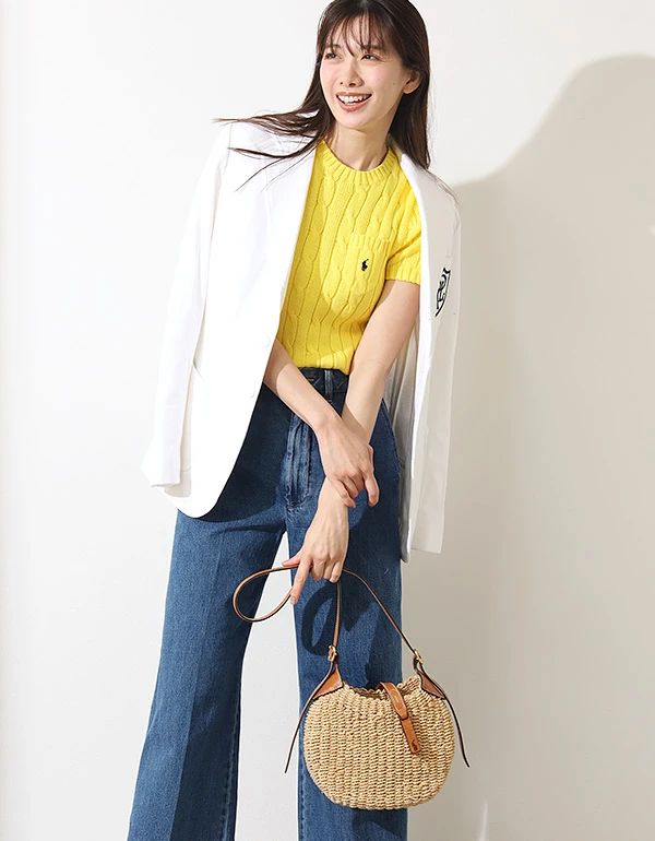 リラックスド フィット ストライプド コットン シャツ