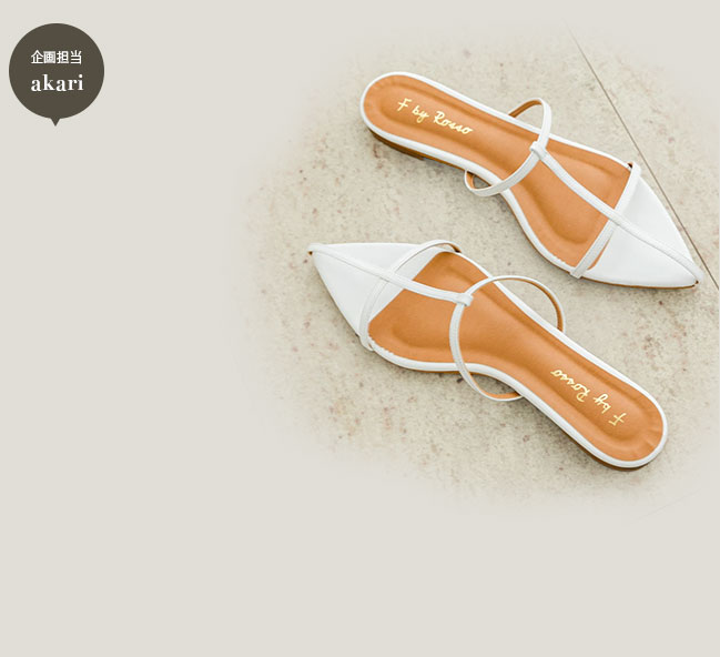 URBAN RESEARCH ROSSO ナローストラップサンダル