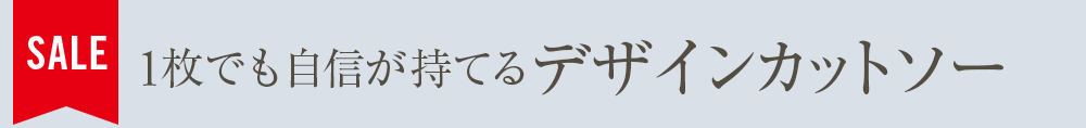 1枚でも自信が持てるデザインカットソー