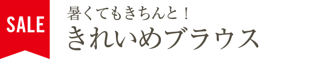 暑くてもきちんと！きれいめブラウス