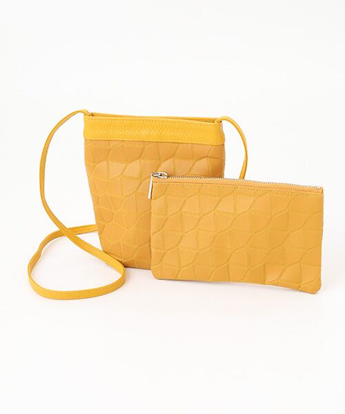 専用　chi.wata チワタ レザー　スモールウォレット ミニ財布　イエロー small wallet （財布・コインケース・マネークリップ）｜maison