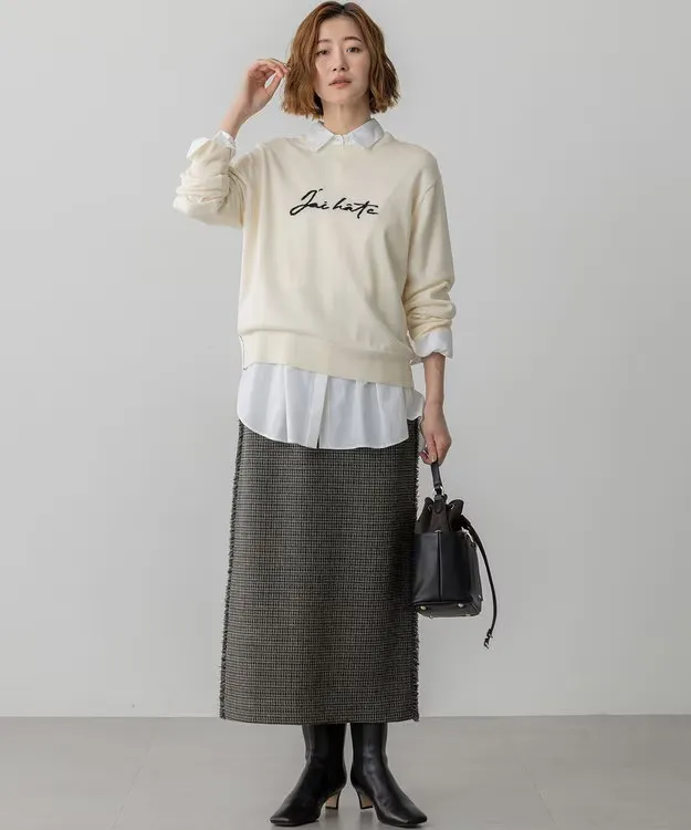 着丈長めのトップス コーディネート1