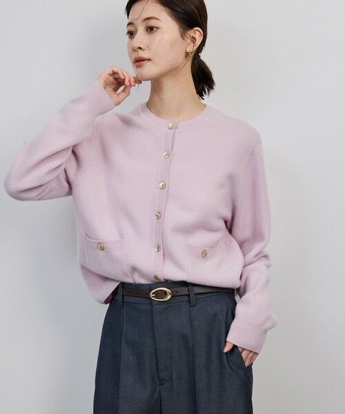 ROPE' ウールカシミヤ ブレンドカーディガン