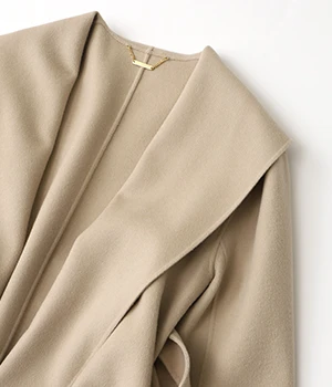 カシミヤ混リバーショールコート