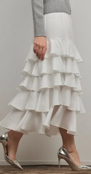 ティアードフリルスカート