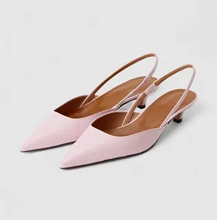 ポインテッドスリングバックパンプス