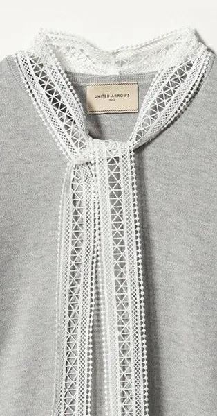 ユナイテッドアローズ 4WAY ボウタイレース ニット