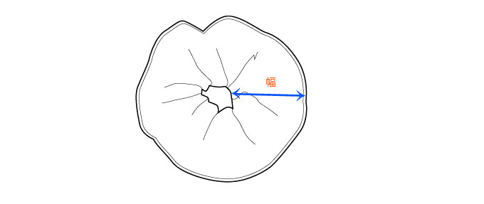 ヘアアクセサリーの採寸方法