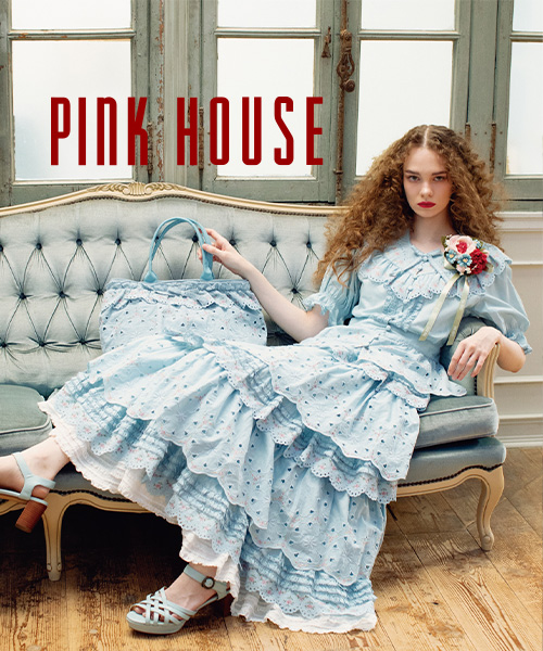 ギンガムチェック襟付きブラウス （シャツ・ブラウス）｜PINK HOUSE