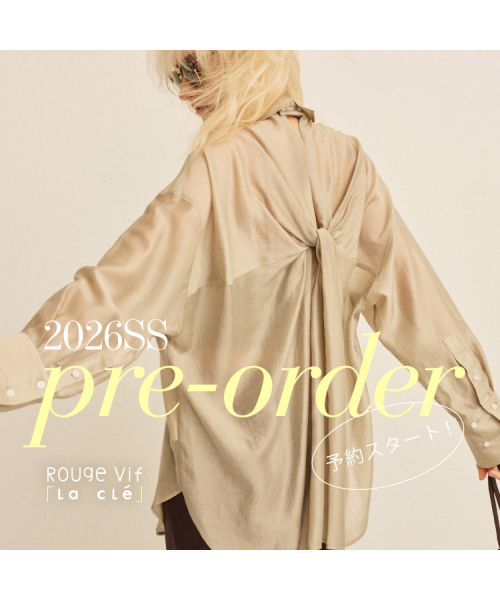 2026SS PRE ORDER 予約スタート！