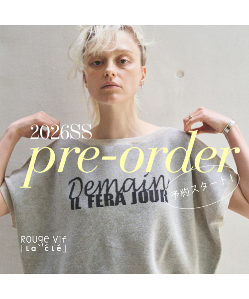 2026SS PRE ORDER 予約スタート！