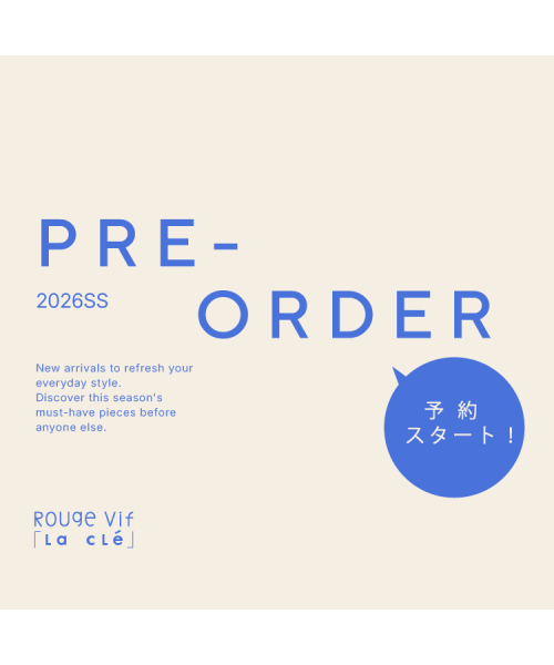 2026SS PRE ORDER 予約スタート！